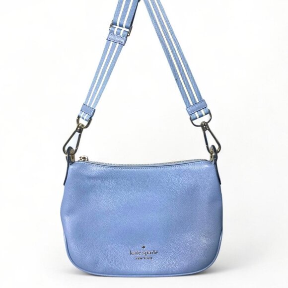 KATE SPADE - Rosie Crossbody Celeste Blue Leather WKR00630 NWT $349 Retail - Picture 1 of 4